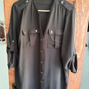 Calvin Klein Black Dress Shirt